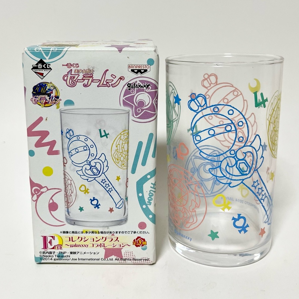 Banpresto Sailormoon Sailor Moon Turn Stick Glass Cup 20th Anniversary